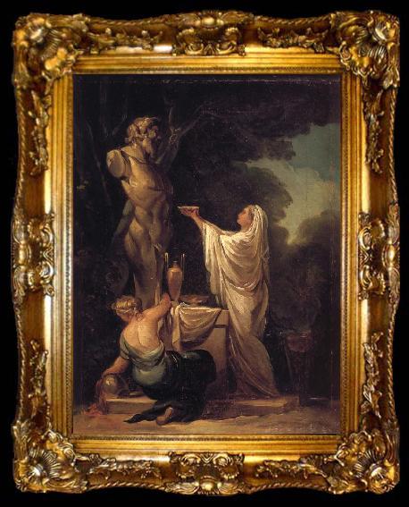 framed  Francisco Goya Sacrifice to Pan, ta009-2